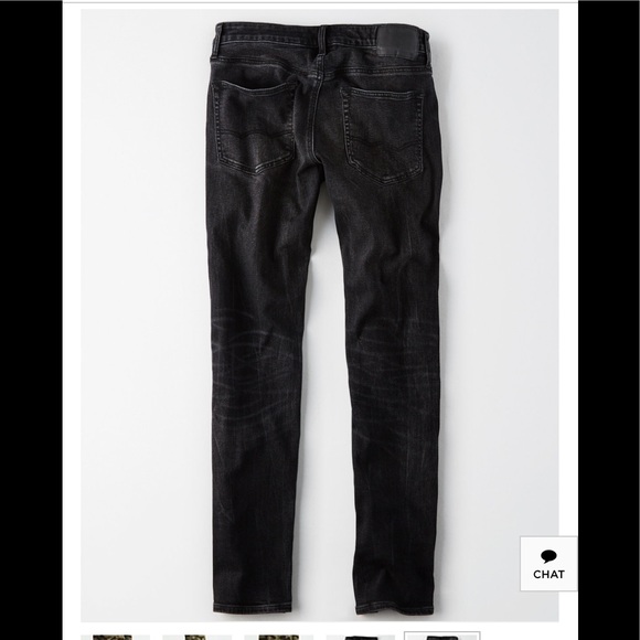 american eagle slim straight black jeans